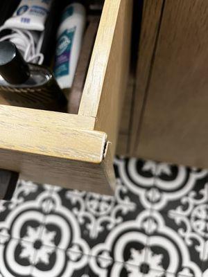 Installed pieces that needed fixed.