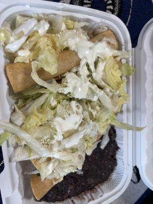 Flautas - tacos 5 Pollo Taquitos Dorados