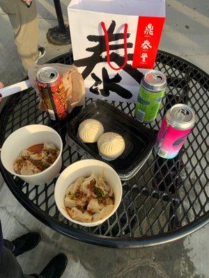 At the Hawks game...