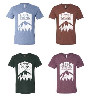 Apparel is available for purchase in our shop www.goodsignsinterpreting.com/shop