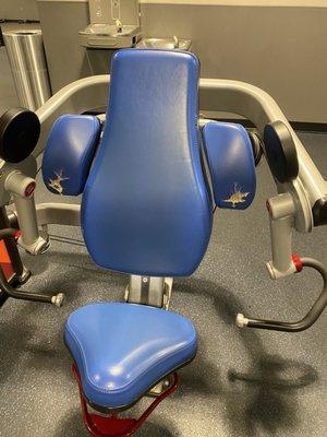 1/3 the equipment is torn and or out of order. A breeding ground for staph and other bacteria and fungus.