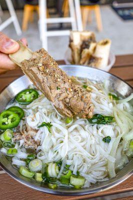 Beef rib in supreme bowl