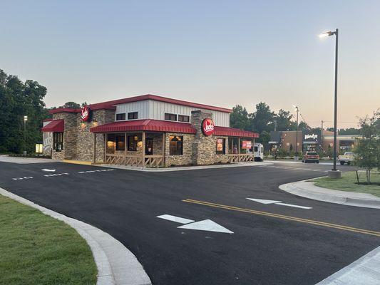 Jack's outside of building.