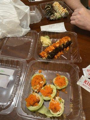 Cucumber ratio was more than the fish itself, also very thick cut of cucumber