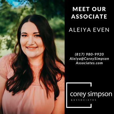 Aleiya Even, REALTOR® (817) 980-9920