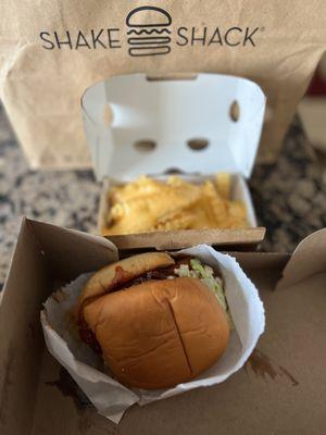 Korean BBQ Burger & Cheese Fries