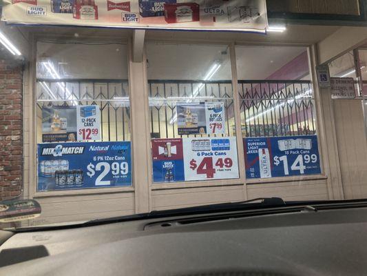 Great prices on beer