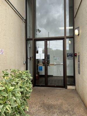 front secure entrance