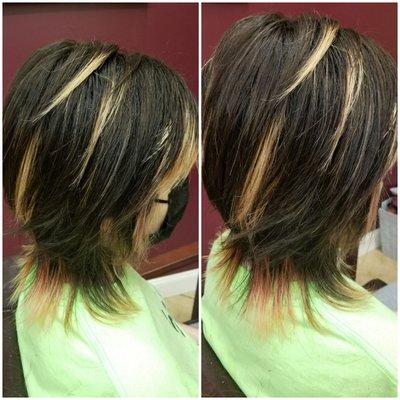 #shaghaircut # peekaboo hilite # hair by gwen #brandonfl