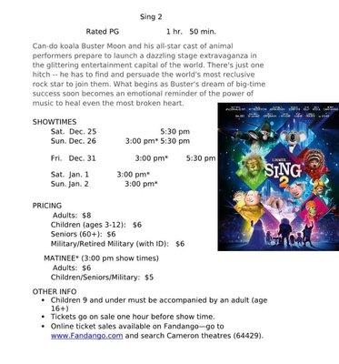 Best Movie rates of any theater, and bonus you can go skating next door!