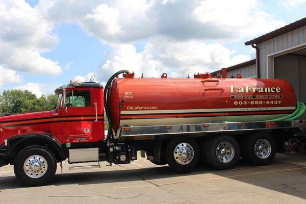 Lafrance Septic's pump truck.