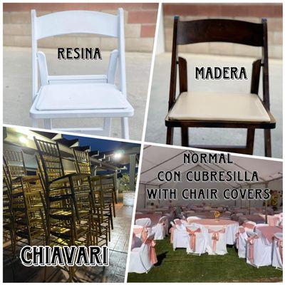 Estilos de sillas
Chair styles