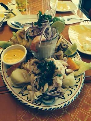 Crevice sample platter