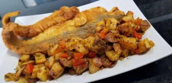 Whiting and home fries