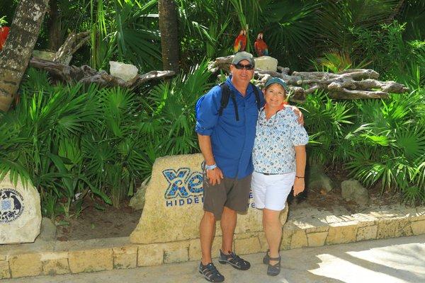 Relaxing with my hubby!