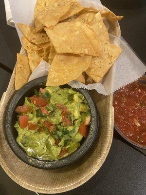 Chips and guacamole