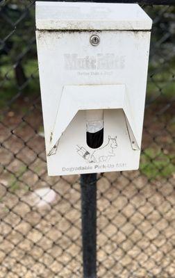 Mutt Mitt Bags in case you forgot your waste bags at home!