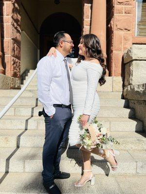 Bespoke tender colors bridal bouquet