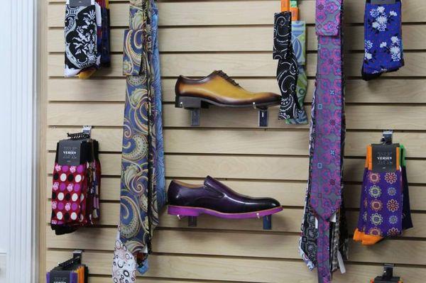 Ties, Bow ties, socks & shoes available at Distinct Gentlemen