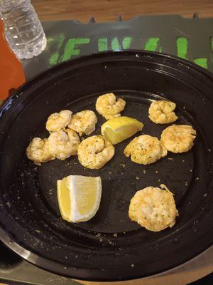 The 10 not grilled shrimp