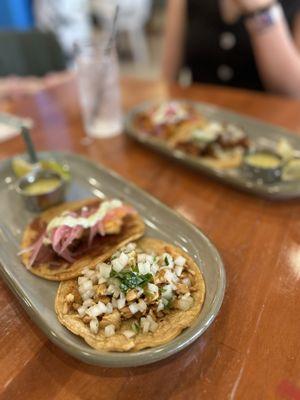 Shrimp and chicken taco