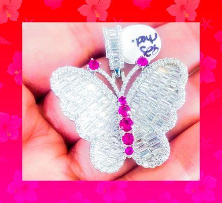 Sterling Silver butterfly pendant