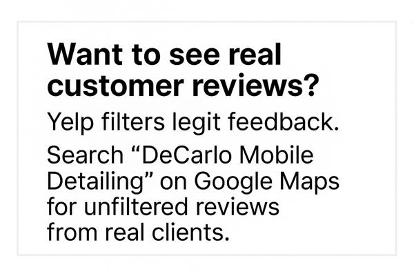 DeCarlo Mobile Detailing