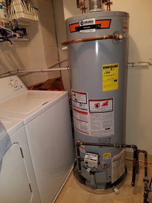 New water heater installation