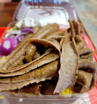 Gyro Platter with rice