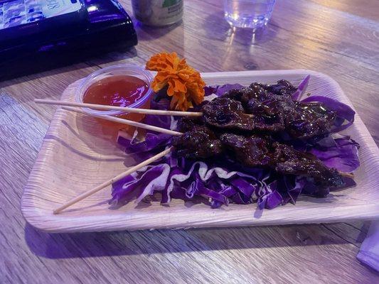 Marinated skewers