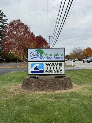 Affordable Hearing Store inside the Wave Title Agency building