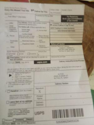 I received the letter in my mail box what do I do now