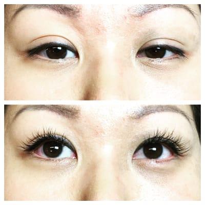 Classic eyelash extensions