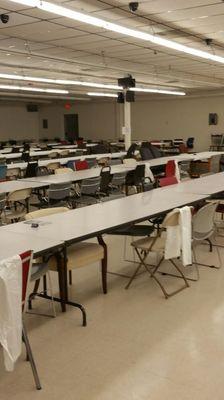 We have a new clean facility which opened October 2016. Lots of large minitors for viewing the board and games.