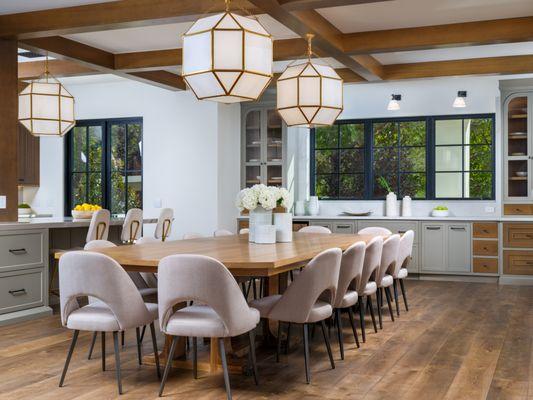 Elegant Dining Room with Natural Warmth