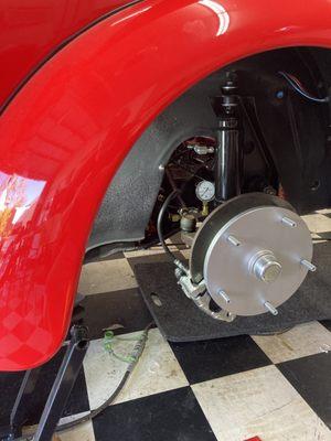 I would like to see the Brake rotor hubs color matched to the Car Body (Red)