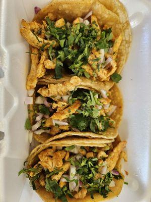 Chicken street tacos