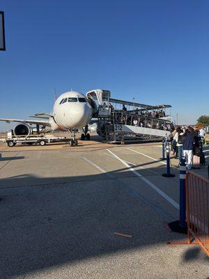 Walk on old skool rather than the jetway