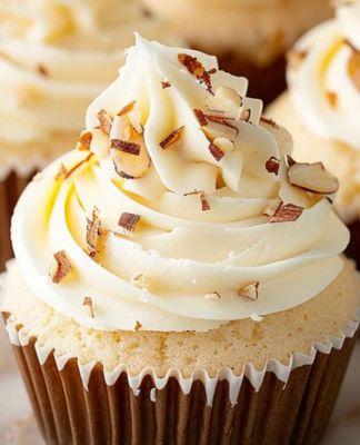 Amaretto infused cupcake