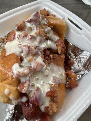 One of the hot dog options