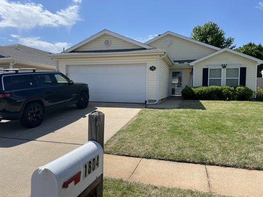 Garage Roof Ridge Cap and vent replacement.