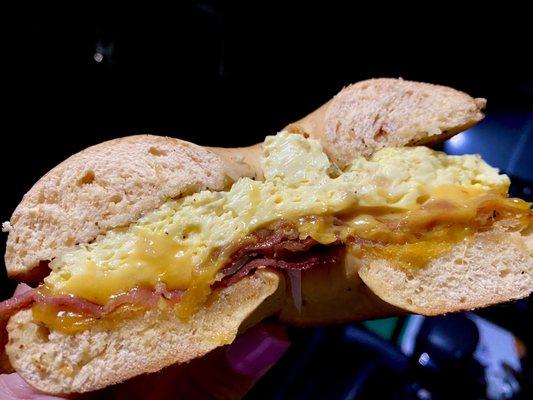 #2. Bacon, Egg and Cheese Breakfast Bagel