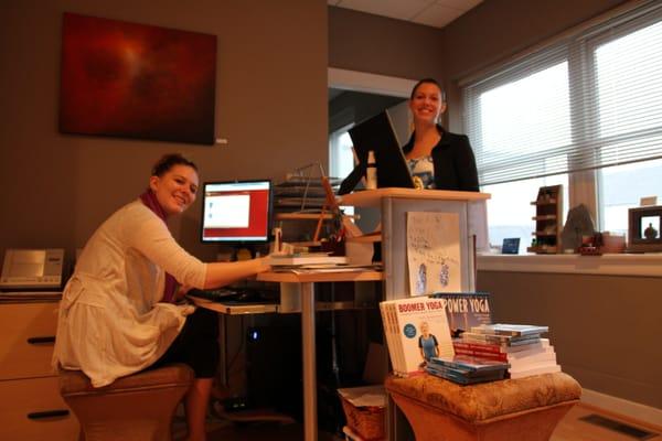 The Center's inviting reception area