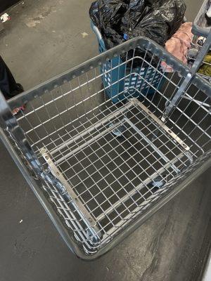 The carts for clothing.