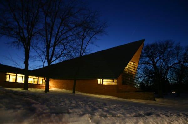 at night