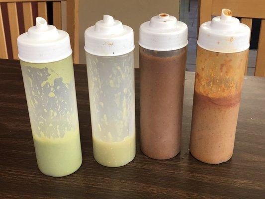 4 salsas in order from least to greatest spice