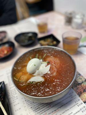 Mul Mil-Myeon - chewy noodles in cold beef broth