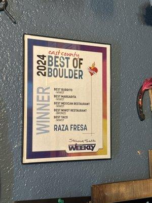 24' Boulder county best of.