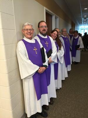 Just part of our wonderful senior choir!