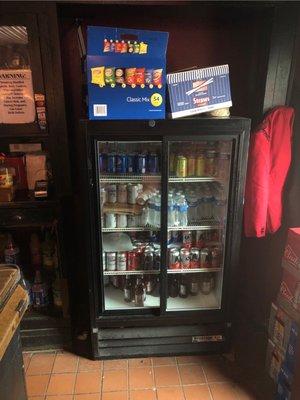 Canned items and water